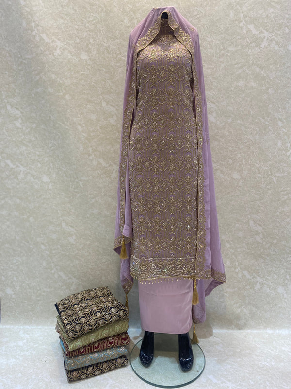 Shimmer georgette loose fabric 3