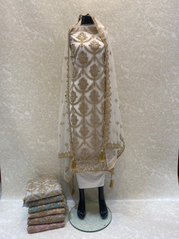 Embroideried net loose fabric 1