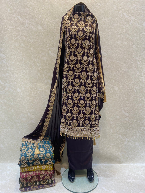 Shimmer georgette loose fabric 2