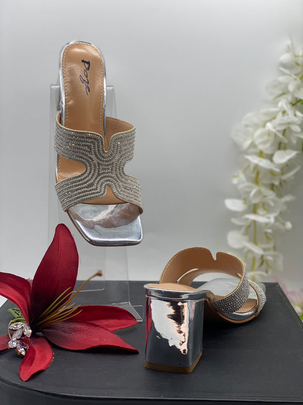 Silver Block Heels - Sai Fashions (UK) Ltd.