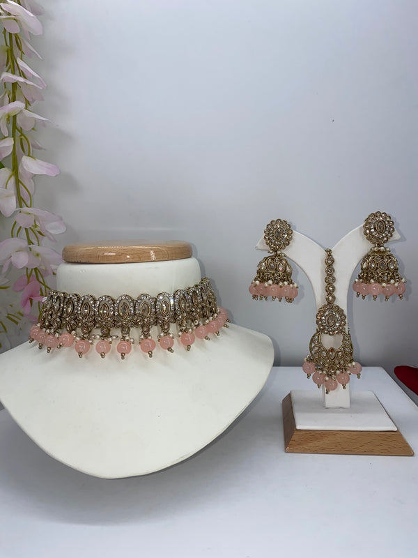 Polki peach gold