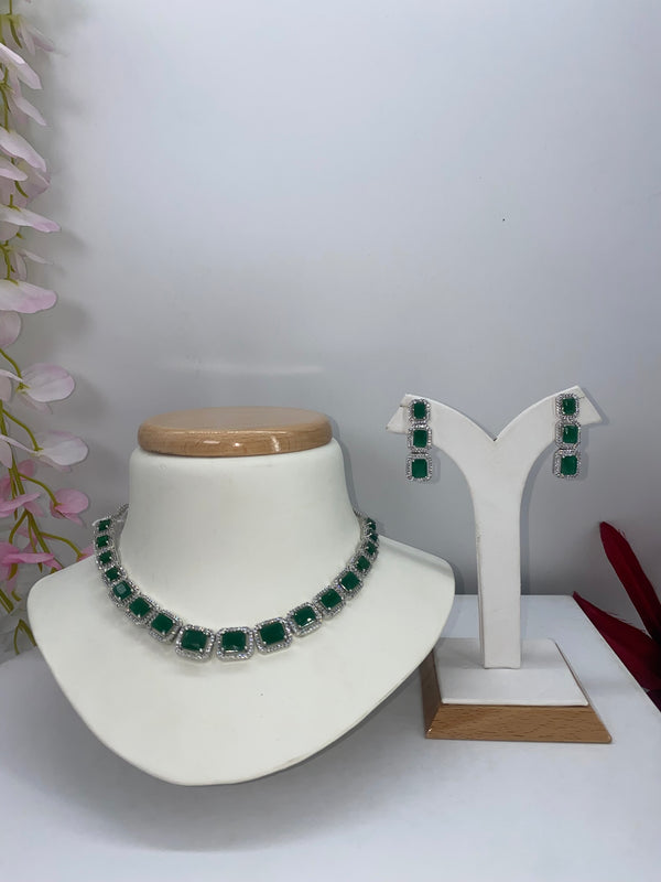 AD silver & green