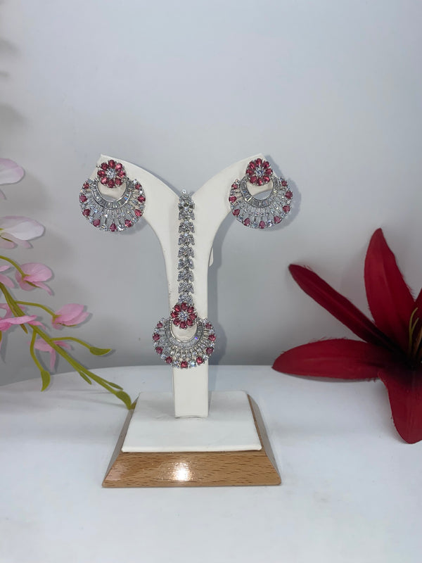 AD purple earrings