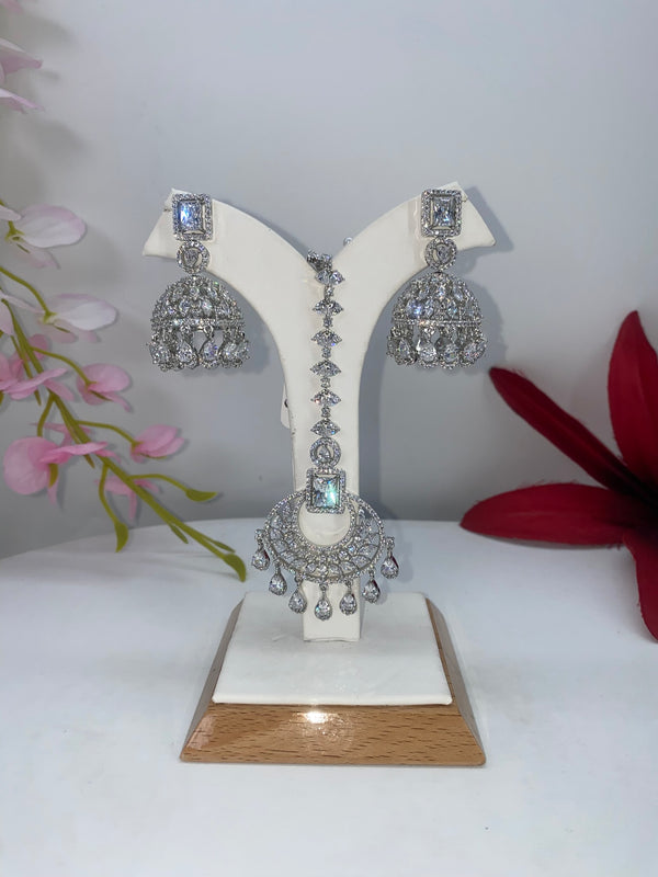 AD silver earrings