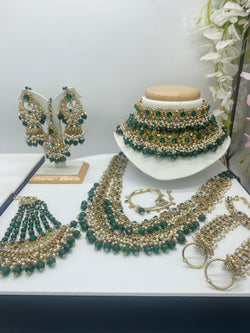 Bridal Gold Stone with a touch of Bottle Green