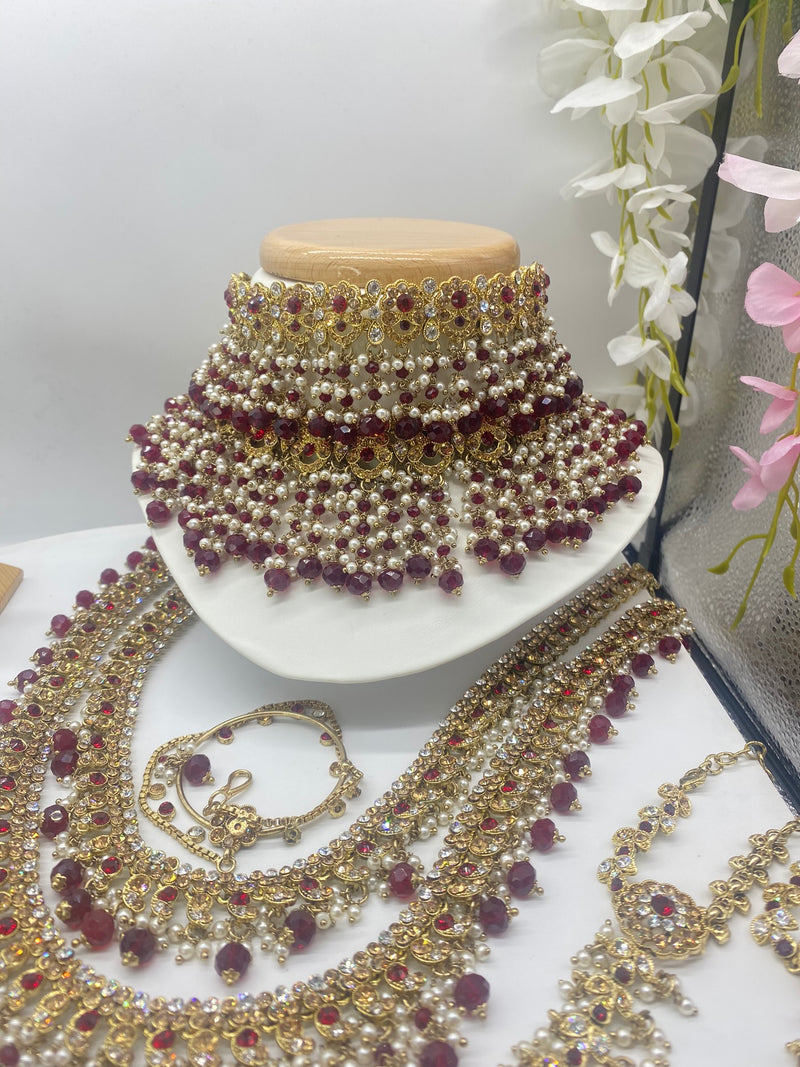 Bridal Gold Stone with a touch of Ruby