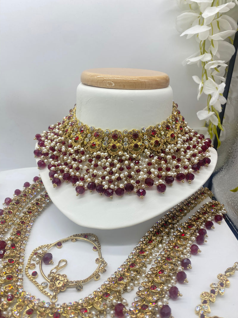 Bridal Gold Stone with a touch of Ruby