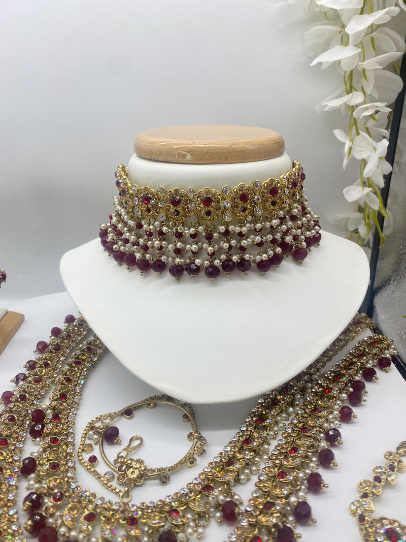 Bridal Gold Stone with a touch of Ruby