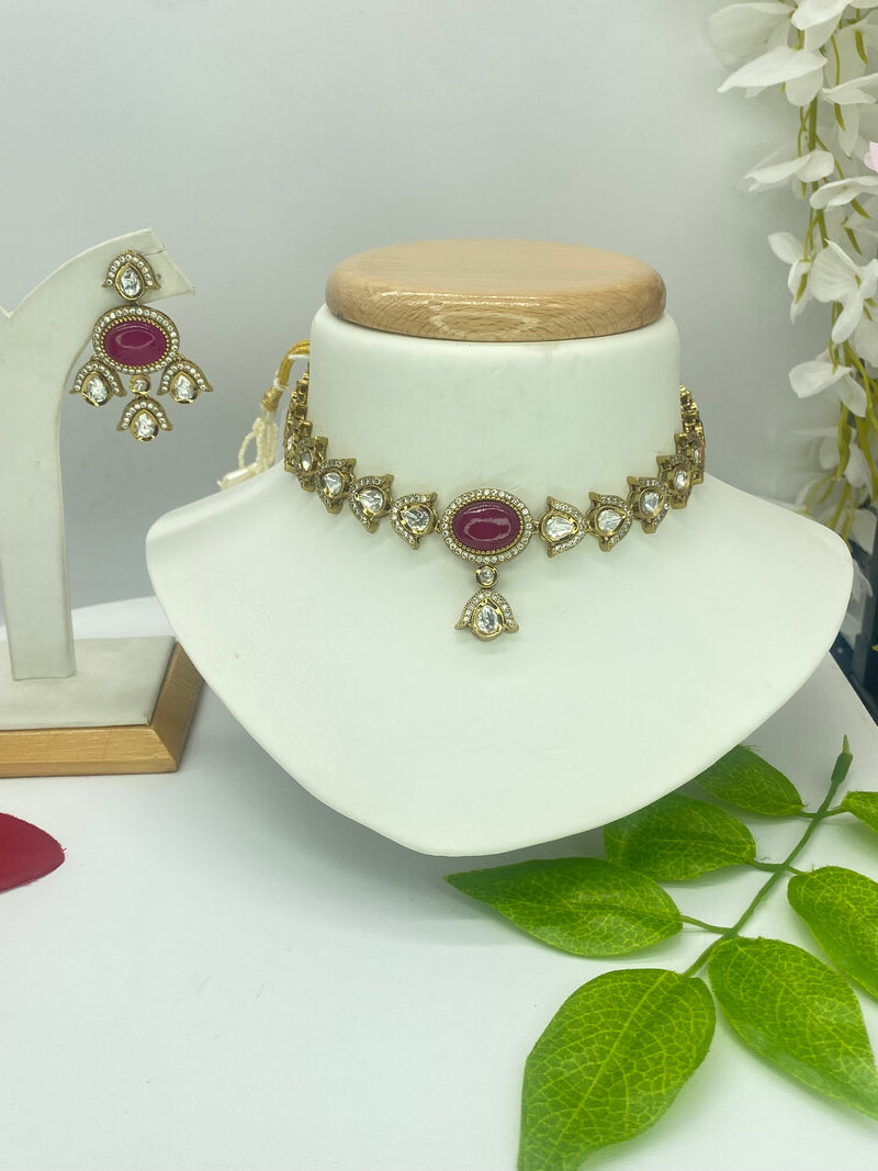 Kundan Hot Pink