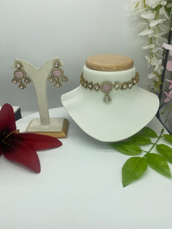 Kundan Baby Pink