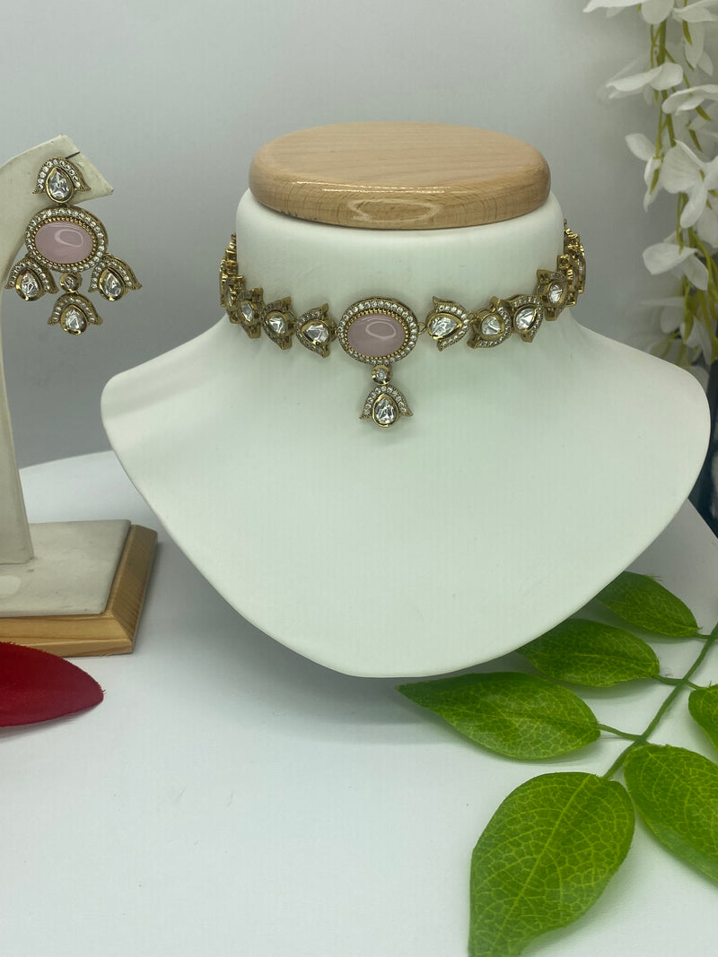 Kundan Baby Pink