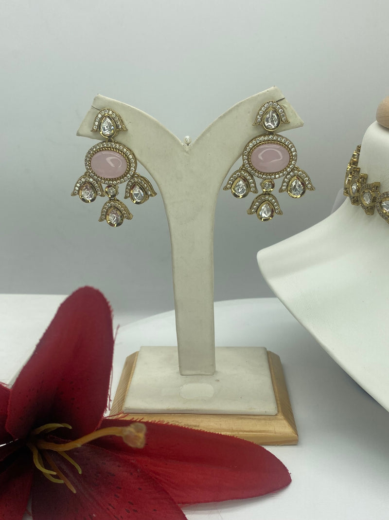 Kundan Baby Pink