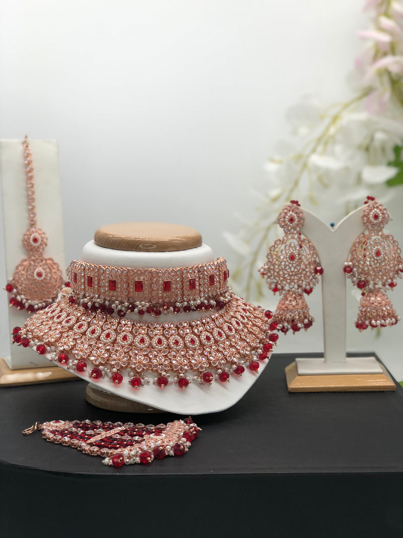 Red & Rose gold - Sai Fashions (UK) Ltd.