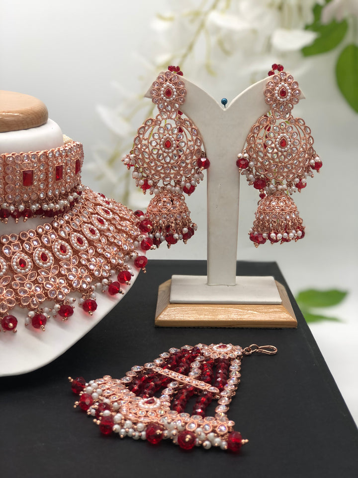 Red & Rose gold - Sai Fashions (UK) Ltd.