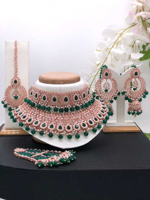 green & Rose gold - Sai Fashions (UK) Ltd.