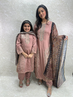 Blush Rose Satin (Daughter) - Sai Fashions (UK) Ltd.