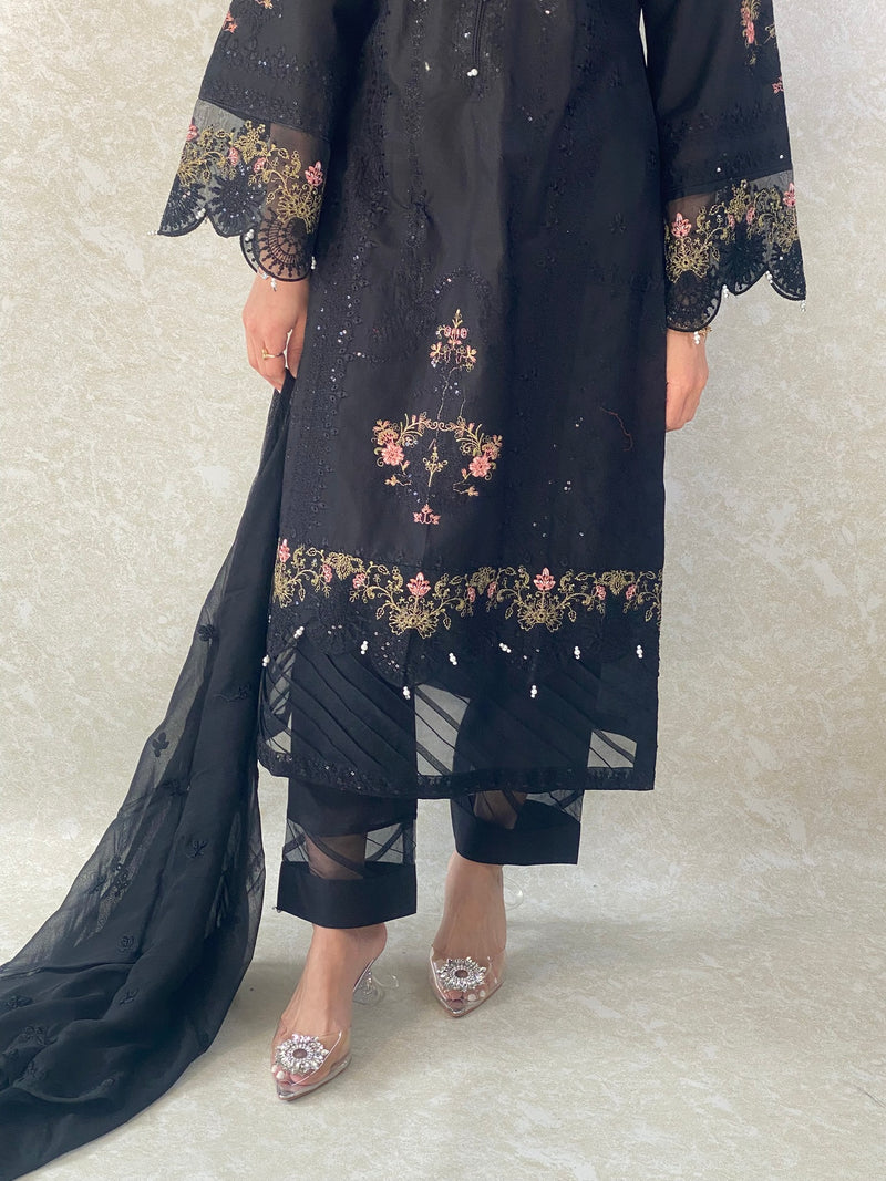 Dusky Peach Waistcoat & Ivory Kurta