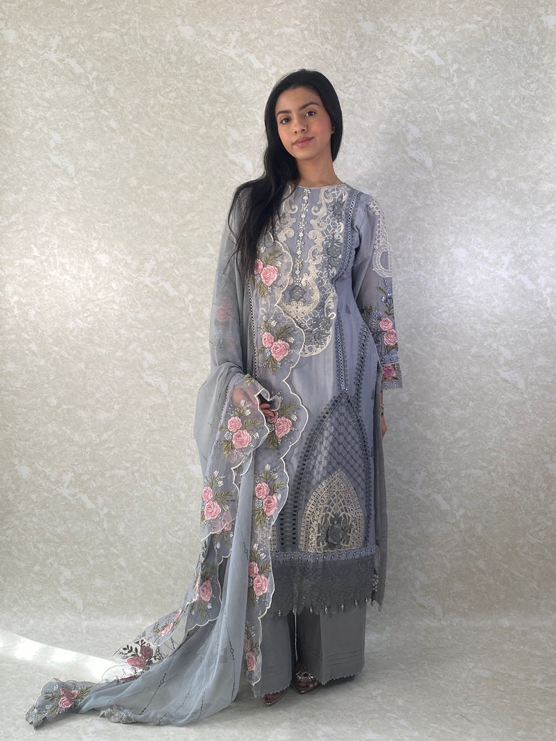 Mint Green Waistcoat & Ivory Kurta