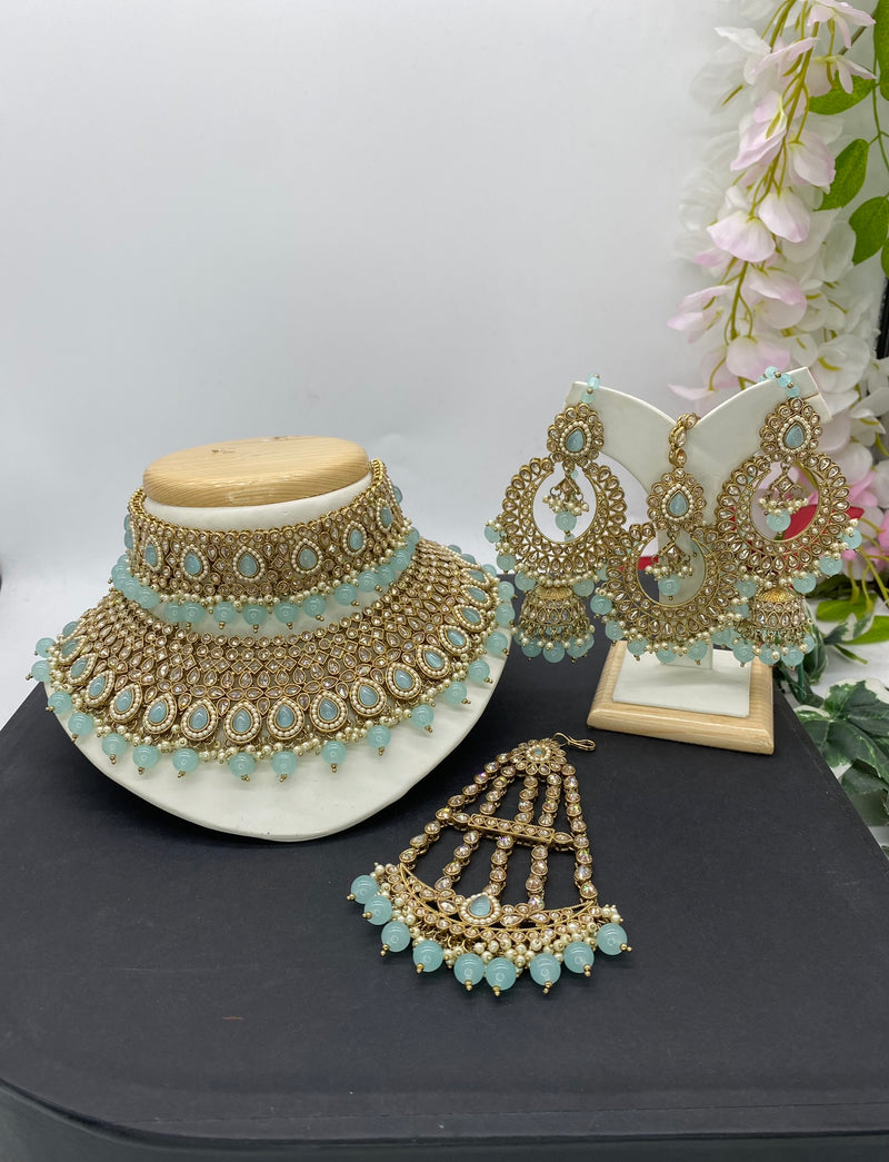 turquoise & gold - Sai Fashions (UK) Ltd.