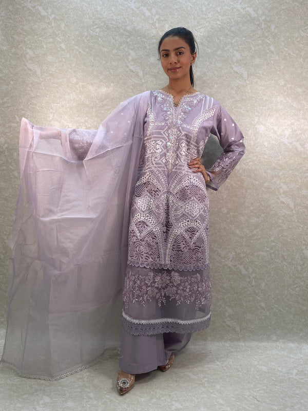 lilac contrast thread