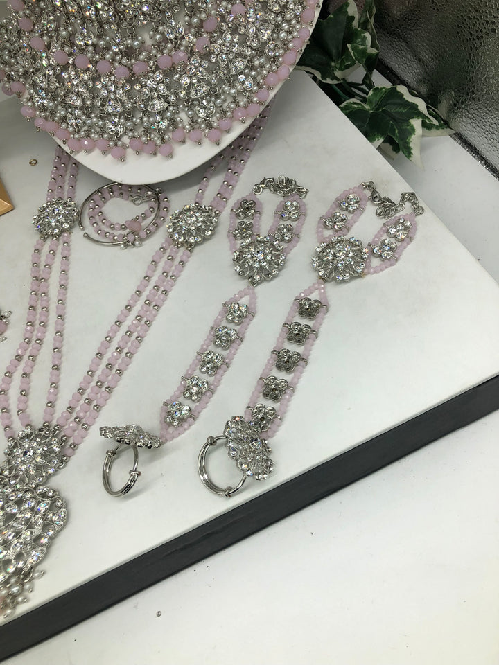 bridal silver & pink - Sai Fashions (UK) Ltd.