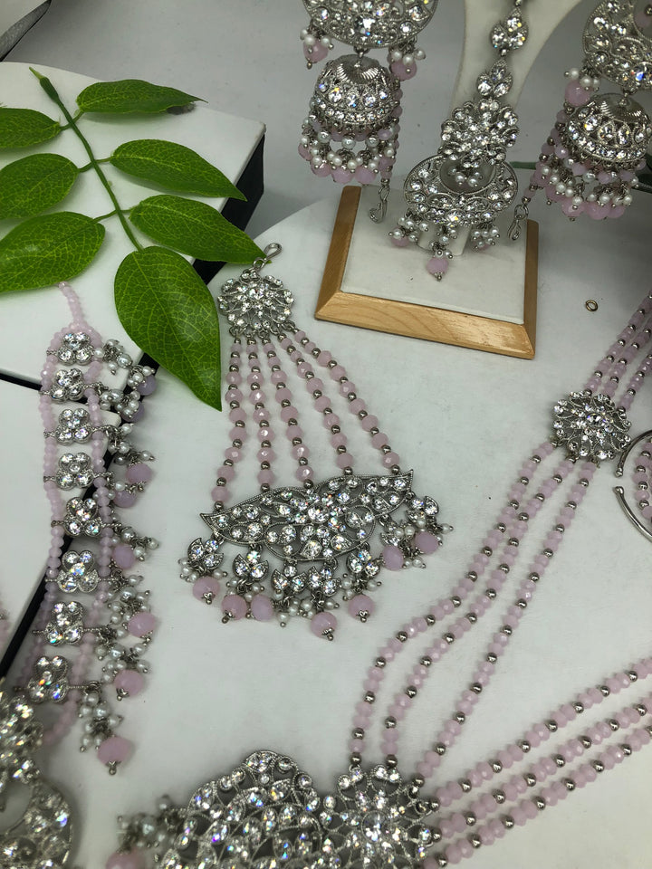 bridal silver & pink - Sai Fashions (UK) Ltd.
