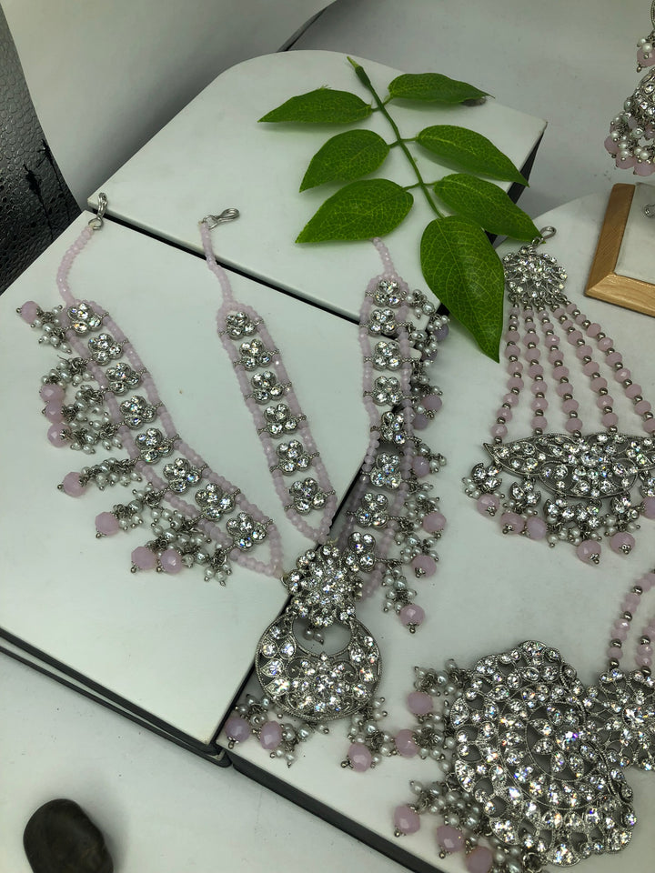 bridal silver & pink - Sai Fashions (UK) Ltd.