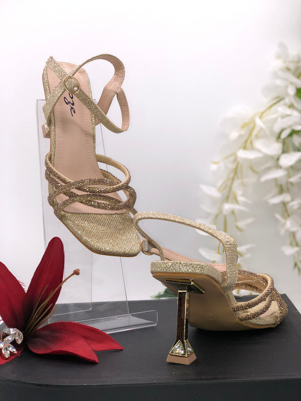 gold heels - Sai Fashions (UK) Ltd.